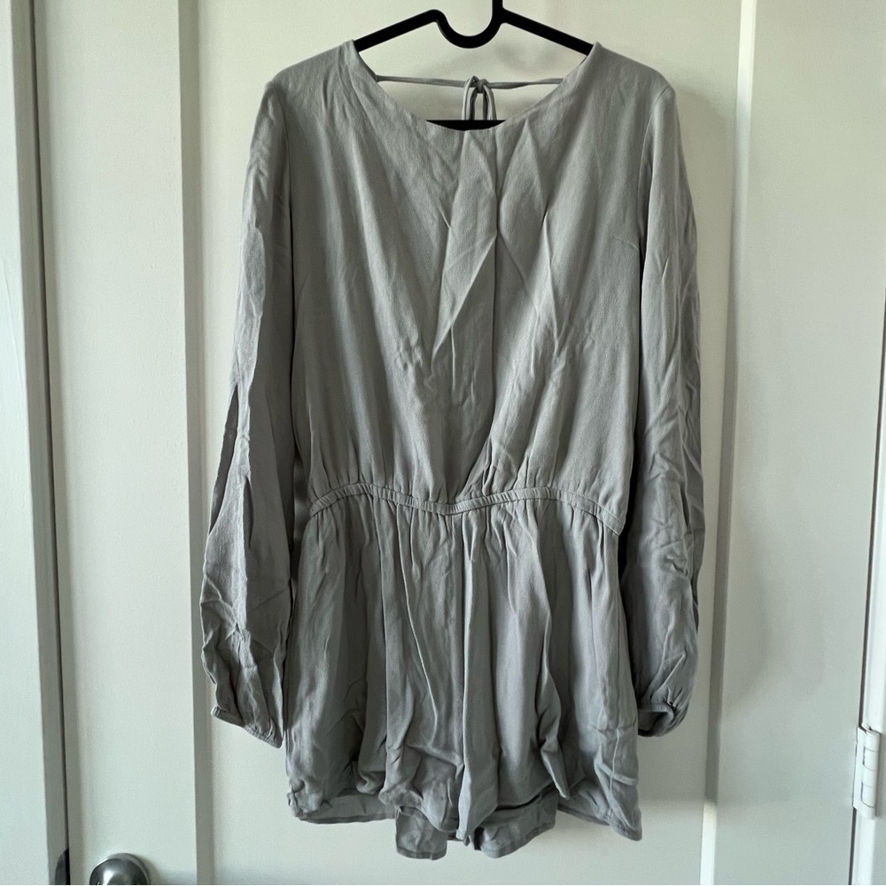 Romper- Lulus Long sleeve, open back